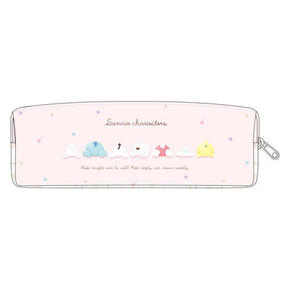 T'S Factory Sanrio W Zipper Slim Pen Pouch Sanrio Characters Sleeping- Japan Figure Store - #1 Bring To You The Best Japanese Goods