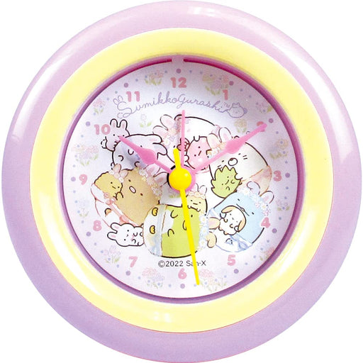 T'S Factory Round Alarm Clock Sumikko Gurashi Mysterious Rabbit Garden- Japan Figure Store - #1 Bring To You The Best Japanese Goods