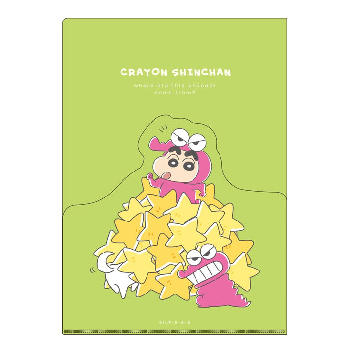 T's Factory Crayon Shin-Chan Die-Cut Pocket File KS-5543249Iw H31xW22cm- Japan Figure Store - #1 Bring To You The Best Japanese Goods