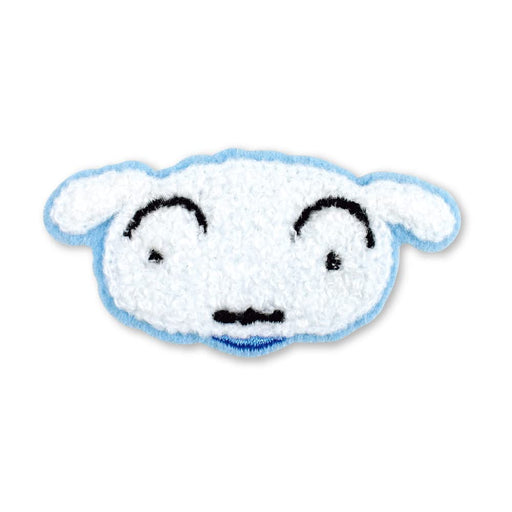 T's Factory Crayon Shin-Chan Fluffy Embroidery Sticker KS-5541601Si H3.5xW7xD0.3cm- Japan Figure Store - #1 Bring To You The Best Japanese Goods