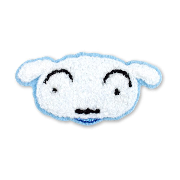 T's Factory Crayon Shin-Chan Fluffy Embroidery Sticker KS-5541601Si H3.5xW7xD0.3cm- Japan Figure Store - #1 Bring To You The Best Japanese Goods