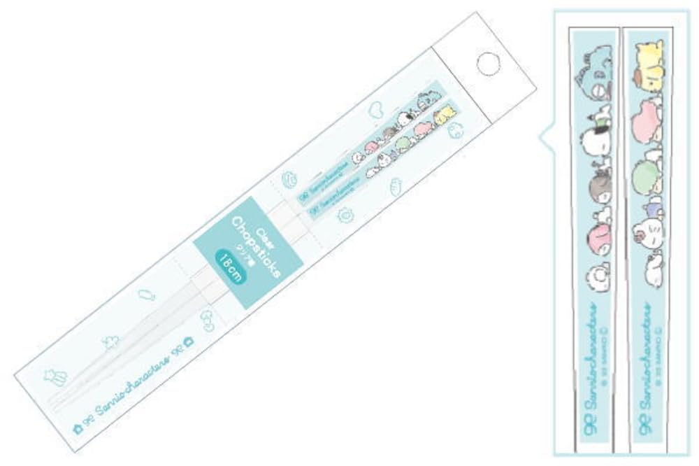 T's Factory Sanrio 18cm Clear Chopsticks SR-5535671DL- Japan Figure Store - #1 Bring To You The Best Japanese Goods