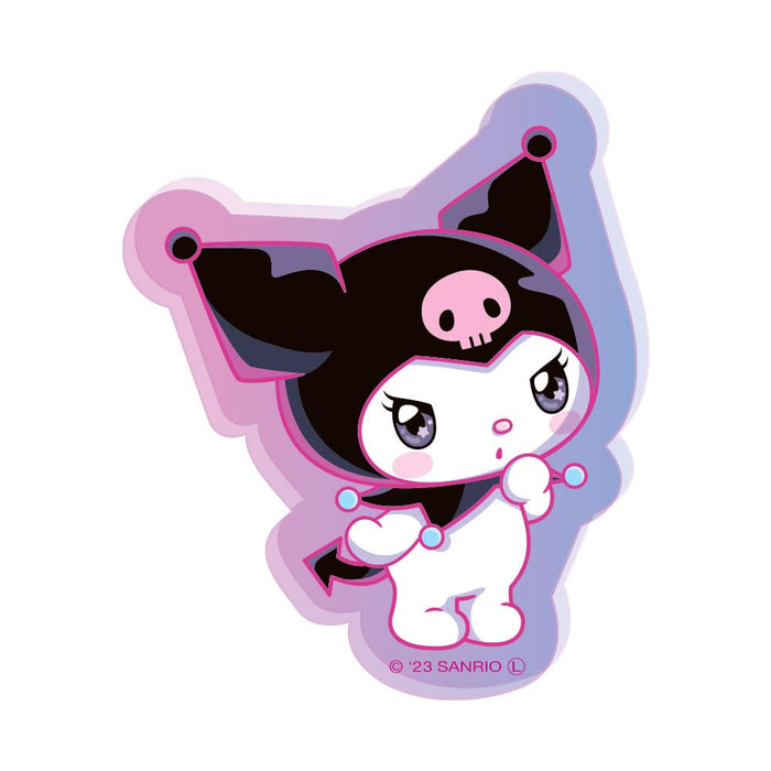Tees Factory Sanrio Kuromi Acrylic Clip H5.3xW4.4xD0.3cm SR-5543420Ku- Japan Figure Store - #1 Bring To You The Best Japanese Goods