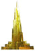 Tenyo Metallic Nano Puzzle Gold Series Burj Khalifa Model Kit- Japan Figure Store - #1 Bring To You The Best Japanese Goods