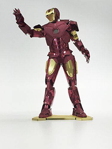 Tenyo Metallic Nano Puzzle Multi Color Marvel Iron Man Mark Iv Model Kit- Japan Figure Store - #1 Bring To You The Best Japanese Goods