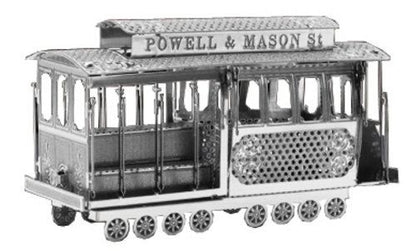Tenyo Metallic Nano Puzzle San Francisco Cable Car Model Kit - Japan Figure