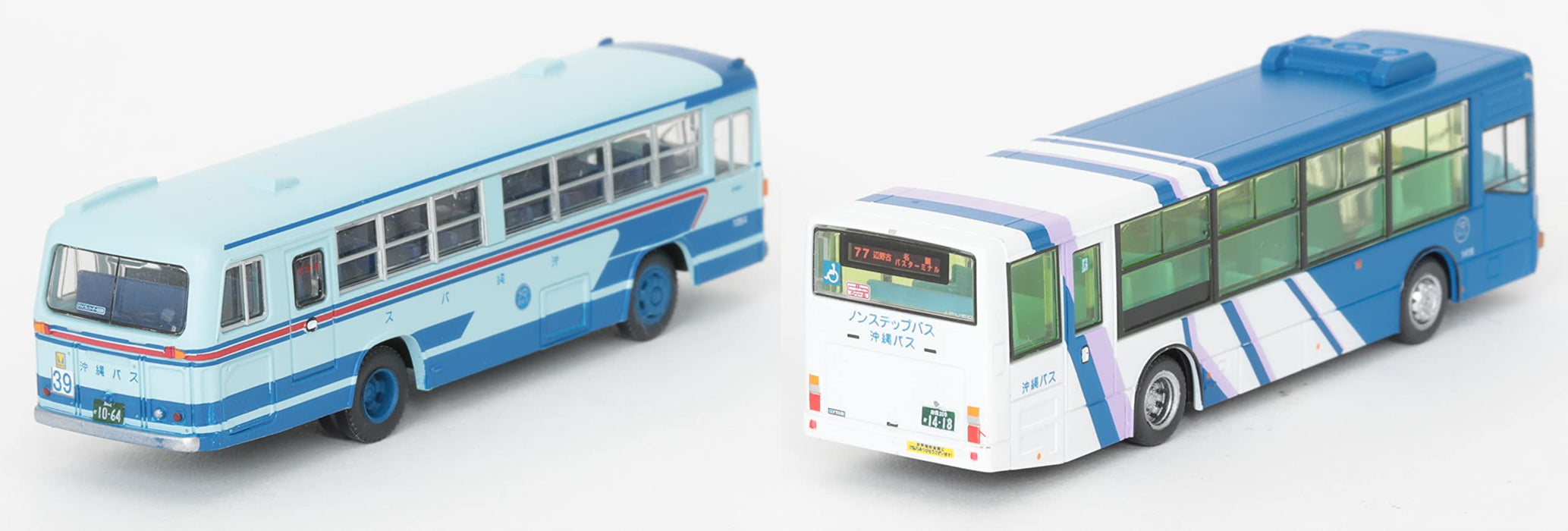 Tomytec 70th Anniversary Okinawa Bus Set of Two Limited Edition Diorama Supplies 317159- Japan Figure Store - #1 Bring To You The Best Japanese Goods