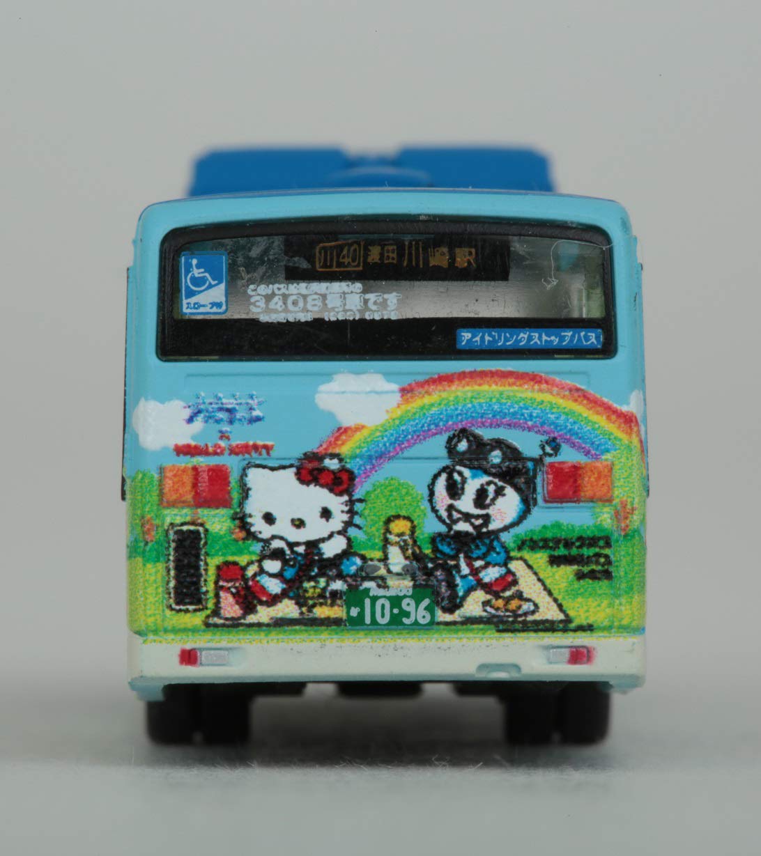 TOMYTEC Bus Collection Kawasaki Norufin X Hello Kitty Sports Town N Scale- Japan Figure Store - #1 Bring To You The Best Japanese Goods