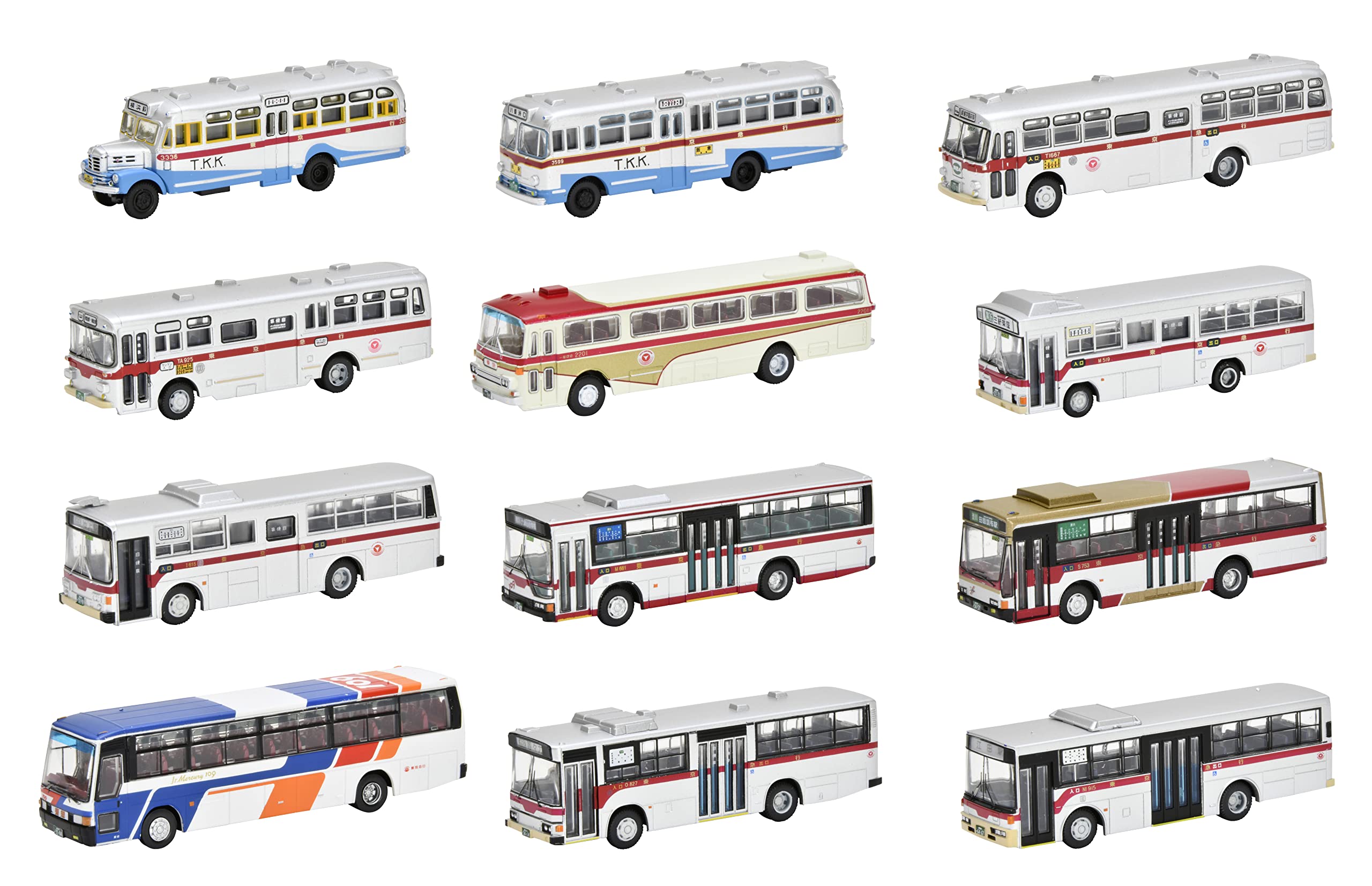 Tomytec Bus Collection Box - Tokyu 100th Anniversary Special Edition 12 Pieces 323198- Japan Figure Store - #1 Bring To You The Best Japanese Goods