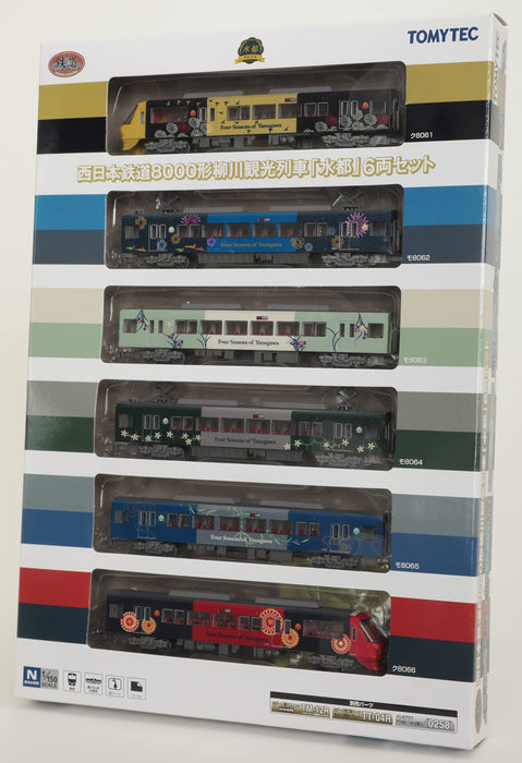 Tomytec Japan Railway Collection Type 8000 Yanagawa Sightseeing Train Suito 6 Car Set 319108- Japan Figure Store - #1 Bring To You The Best Japanese Goods