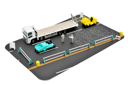 Tomytec Japan Truck Collection Trakore Road Construction Site Set Diorama Supplies- Japan Figure Store - #1 Bring To You The Best Japanese Goods