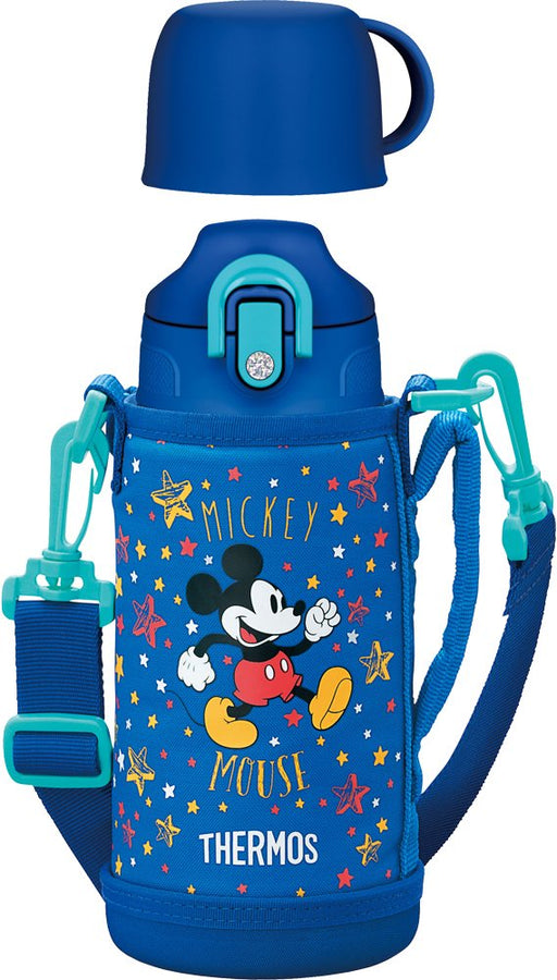 Thermos Japan Vacuum Insulation 2Way Disney Mickey Bottle 630Ml/600Ml Fho-600Wfds Bls- Japan Figure Store - #1 Bring To You The Best Japanese Goods