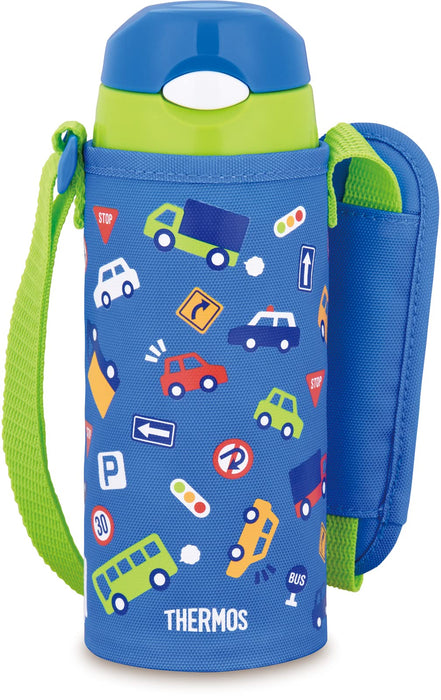 Thermos FHL-403F BLGR Vacuum Insulated Straw Bottle 400ml Blue/Green- Japan Figure Store - #1 Bring To You The Best Japanese Goods