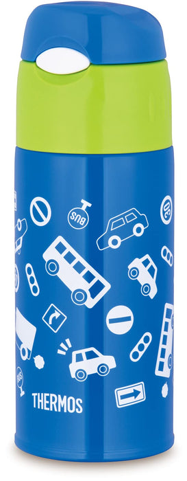 Thermos FHL-403F BLGR Vacuum Insulated Straw Bottle 400ml Blue/Green- Japan Figure Store - #1 Bring To You The Best Japanese Goods