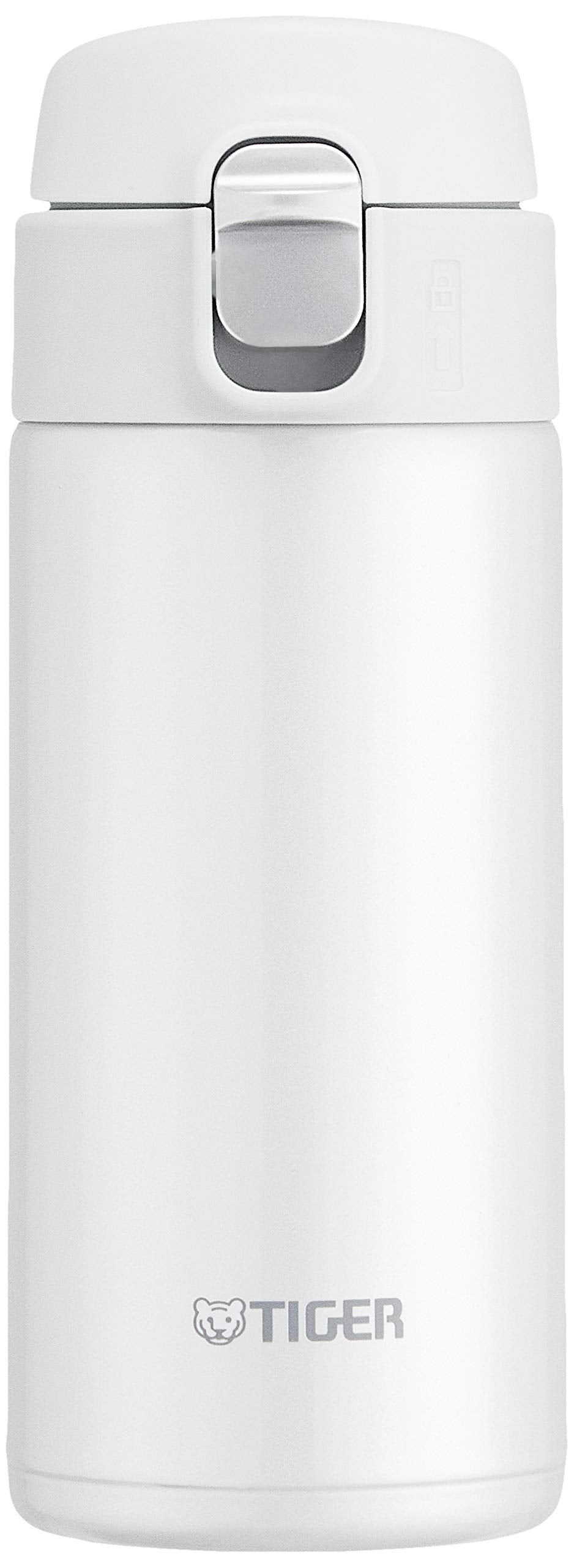 Tiger Mmj-A362-Wj Thermos White Stainless Mini Bottle 360ml Japanese Insulated Bottles- Japan Figure Store - #1 Bring To You The Best Japanese Goods