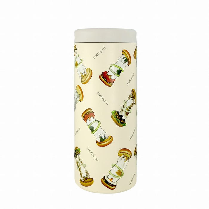 Toa Metal Kinzoku Mofusand Multi Stainless Bottle 580Ml Japan 53-2045 White- Japan Figure Store - #1 Bring To You The Best Japanese Goods