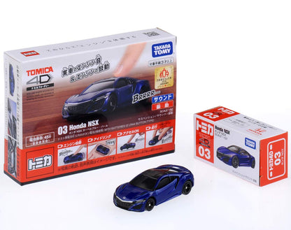 Takara Tomy Tomica 4D 03 Honda Nsx Nouvelle Blue Pearl Japanese Completed Car Model- Japan Figure Store - #1 Bring To You The Best Japanese Goods