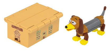 Takara Tomy Dream Tomica Ts-08 Toy Story Slinky Dog & Cardboard Toy Box 875000 Toy Story Model- Japan Figure Store - #1 Bring To You The Best Japanese Goods