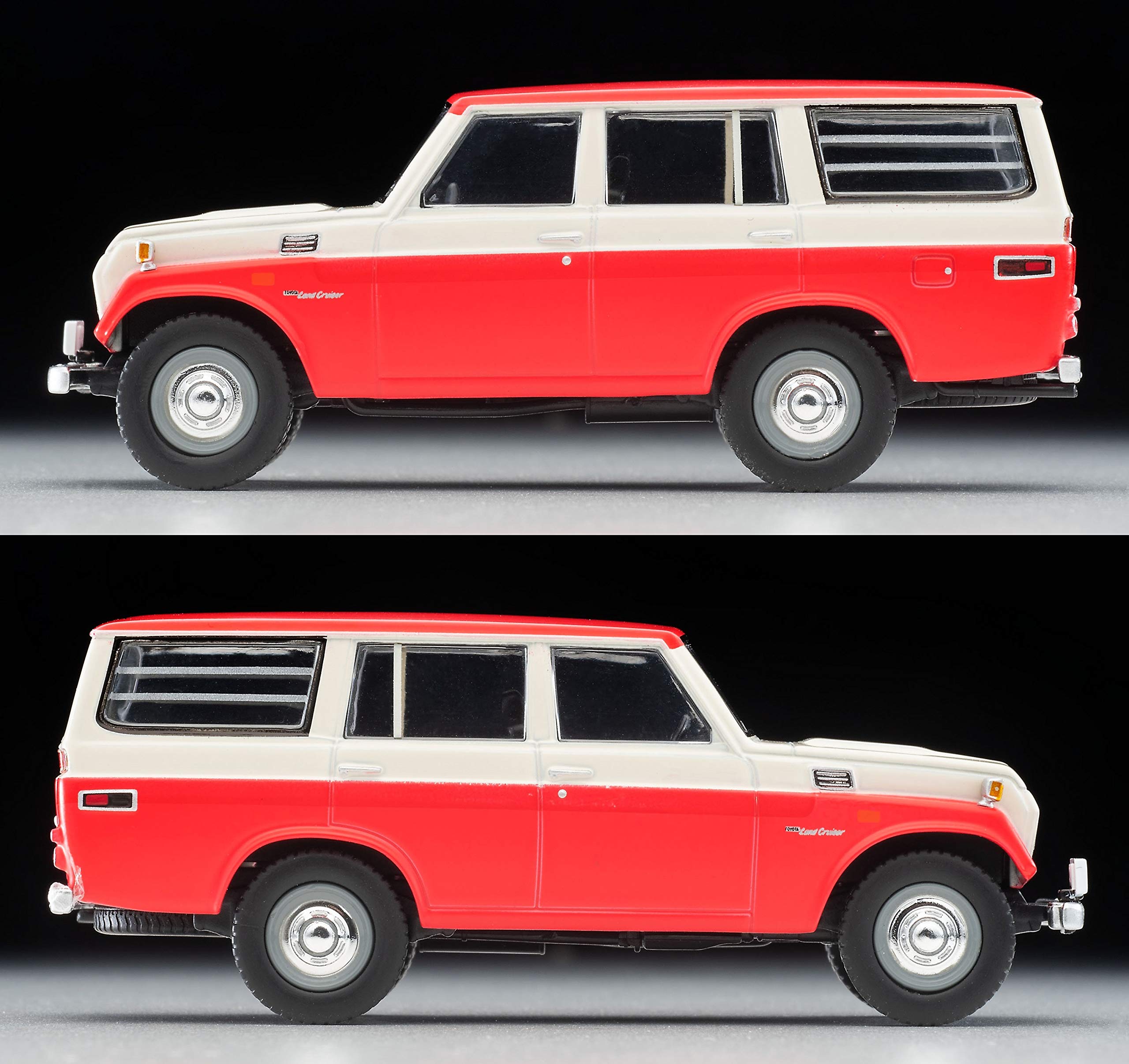 Tomytec Lv-104C FJ56V Toyota Land Cruiser 1/64 White/Red 314912- Japan Figure Store - #1 Bring To You The Best Japanese Goods