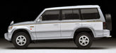 Tomytec Tomica Limited Vintage Neo 1/64 Scale Mitsubishi Pajero Mid Roof Wide Super Exceed Z in Silver/White- Japan Figure Store - #1 Bring To You The Best Japanese Goods