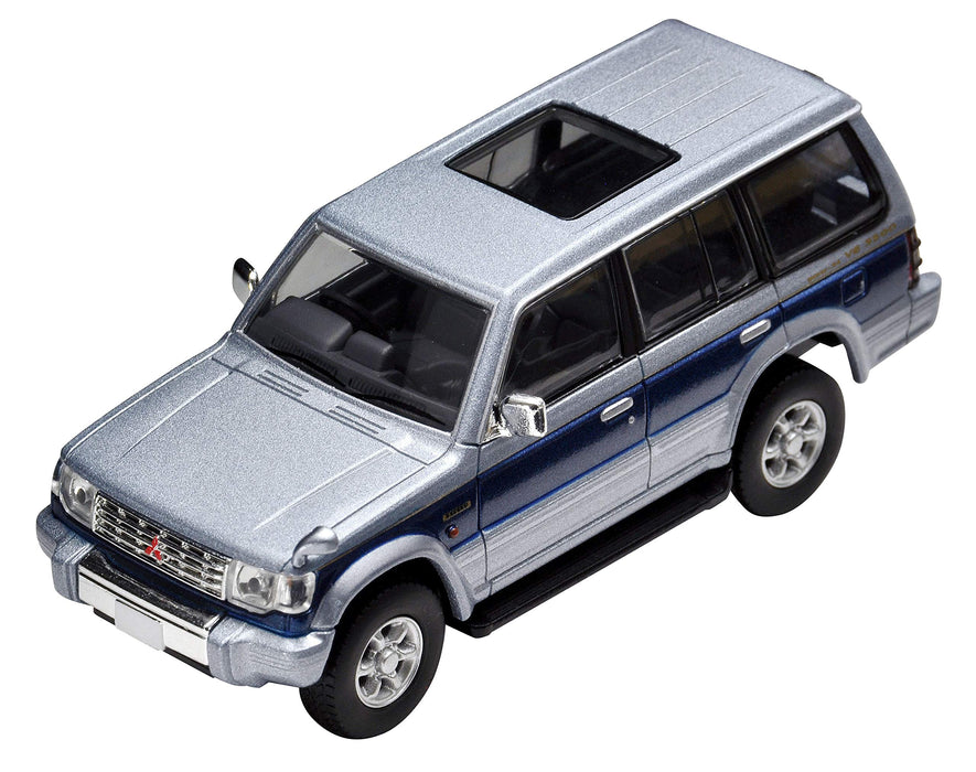 Tomytec Neo 1/64 Mitsubishi Pajero Mid Roof Wide Super Exceed Silver/Blue- Japan Figure Store - #1 Bring To You The Best Japanese Goods