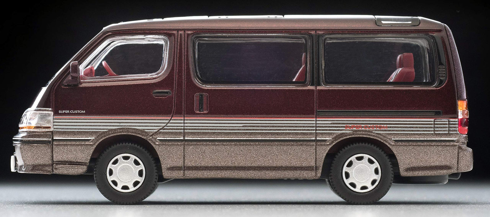 Tomytec Tomica Vintage Neo Toyota Hiace Wagon 92 Custom Dark Red/Brown 1/64 Scale- Japan Figure Store - #1 Bring To You The Best Japanese Goods