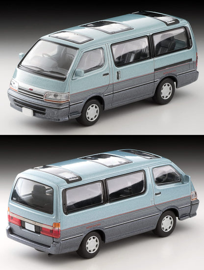 Tomytec Tomica Limited Vintage Neo 1/64 Toyota Hiace Wagon Super Custom Light Blue Navy 316916 Japan- Japan Figure Store - #1 Bring To You The Best Japanese Goods
