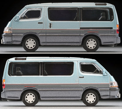 Tomytec Tomica Limited Vintage Neo 1/64 Toyota Hiace Wagon Super Custom Light Blue Navy 316916 Japan- Japan Figure Store - #1 Bring To You The Best Japanese Goods