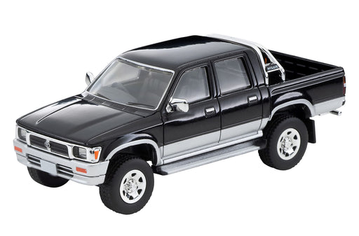 Tomytec 1/64 Toyota Hilux 1995 Double Cab SSR-X 4WD Pickup - Black/Silver- Japan Figure Store - #1 Bring To You The Best Japanese Goods