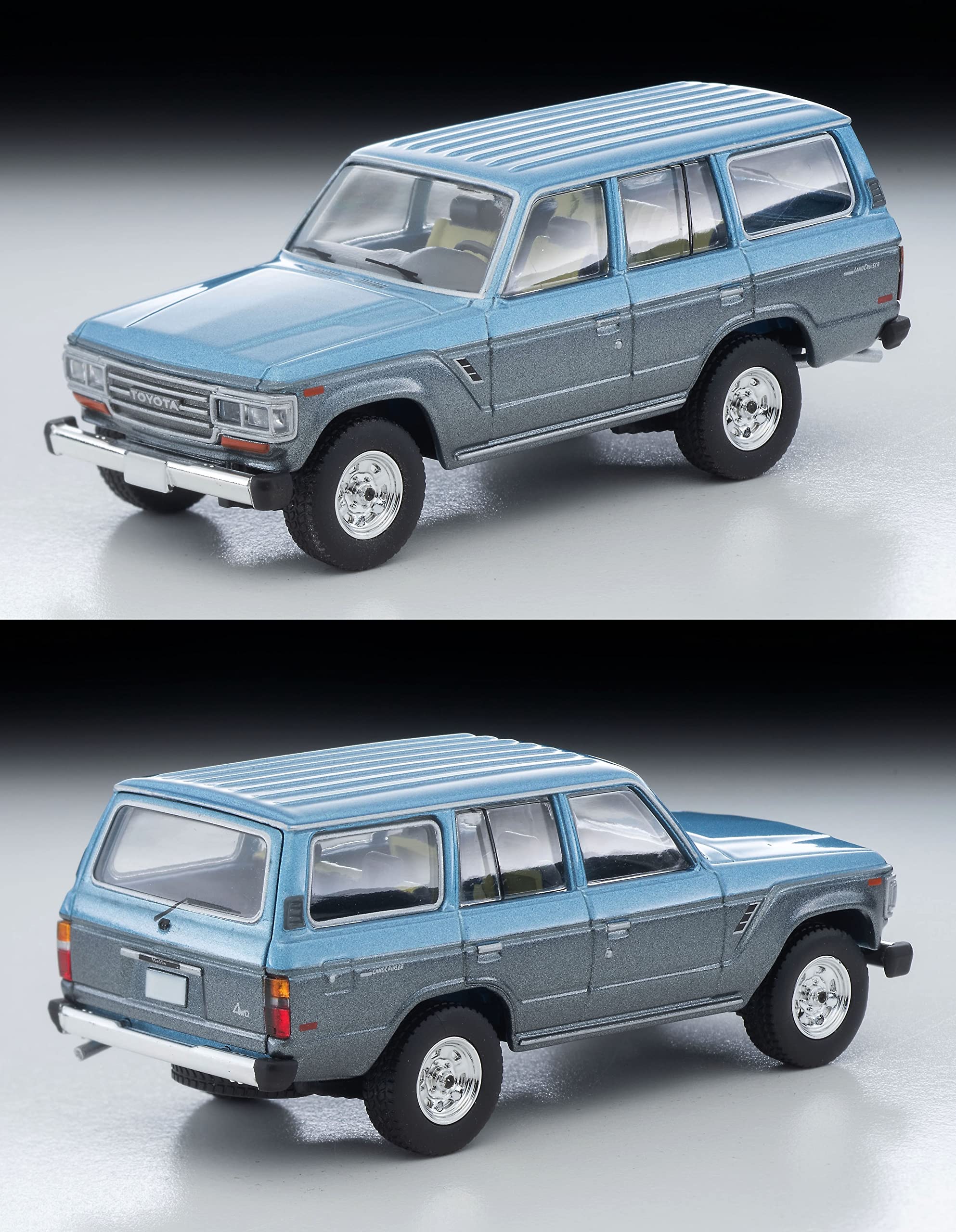Tomytec Tomica Limited Vintage Neo 1/64 Toyota Land Cruiser 60 Japan Light Blue/Gray 88 320487- Japan Figure Store - #1 Bring To You The Best Japanese Goods