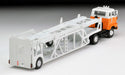 Tomytec Tomica 1/64 Lv-N89D Hino He 366 White/Orange Car Transporter Finished Model- Japan Figure Store - #1 Bring To You The Best Japanese Goods