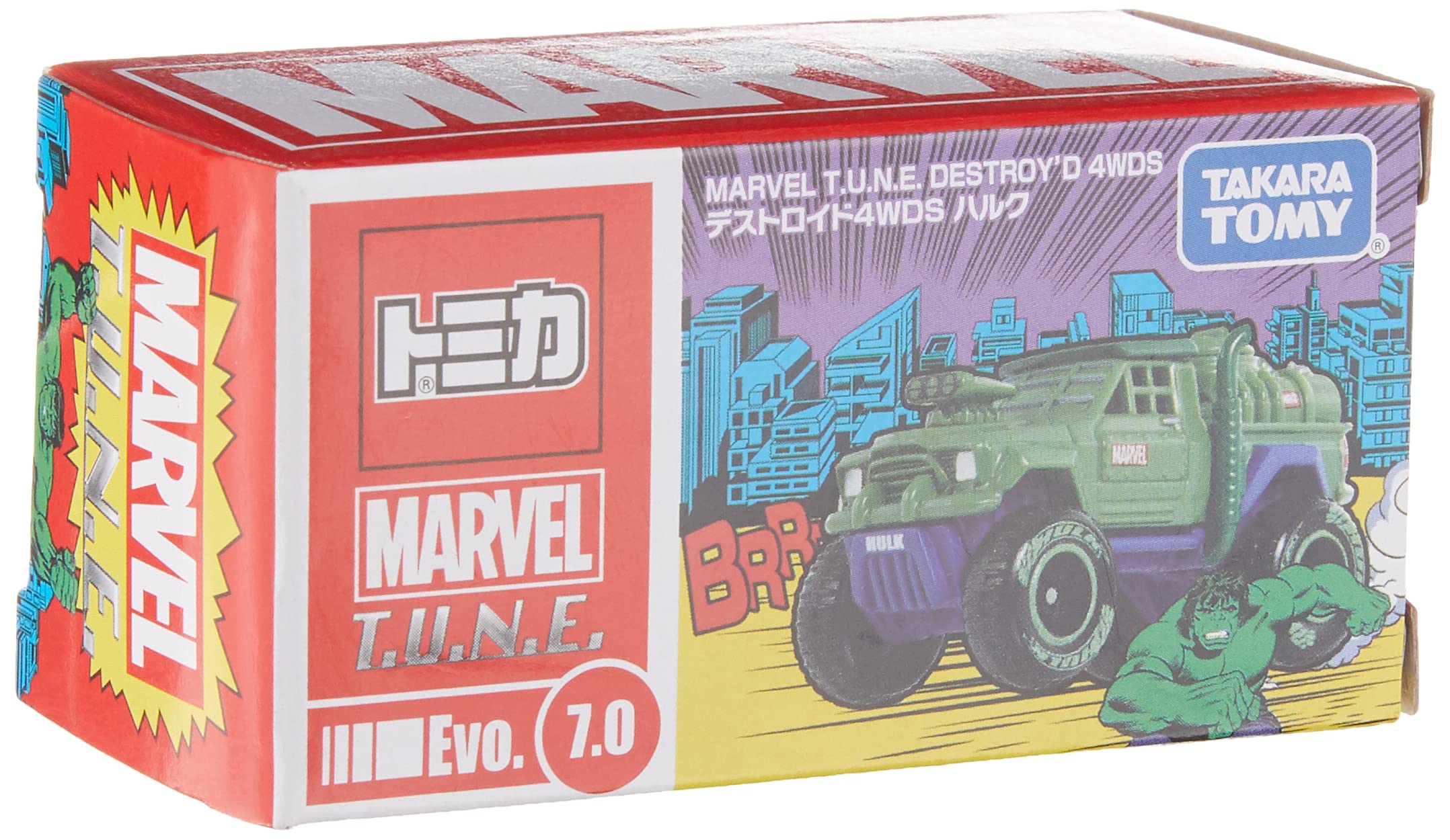 Takara Tomy Marvel Tune Tomica Evo.7.0 Destroid 4Wds Hulk 897057 Marvel Toys- Japan Figure Store - #1 Bring To You The Best Japanese Goods