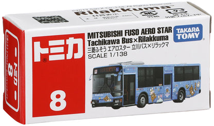 Takara Tomy Tomica 8 Mitsubishi Fuso Aero Star Tachikawa Bus x Rilakkuma 879817 Rilakkuma Toys- Japan Figure Store - #1 Bring To You The Best Japanese Goods