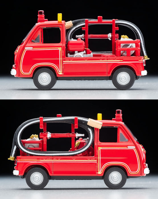 Tomytec Tomikarama Vintage Subaru Sambar Fire Engine Mini Diecast Car and Doll Set- Japan Figure Store - #1 Bring To You The Best Japanese Goods