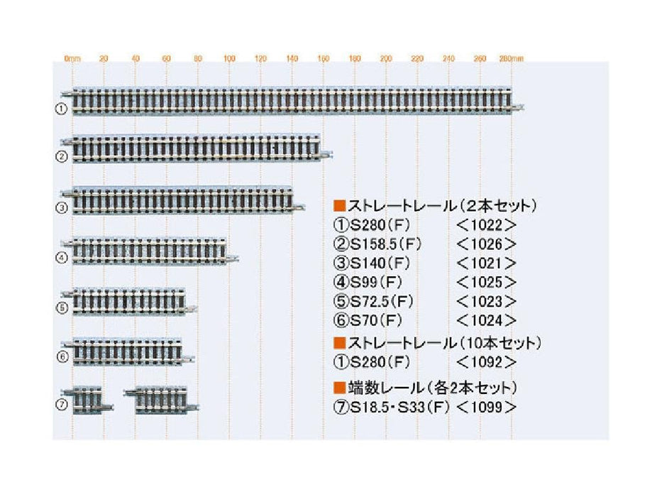 Tomytec Tomix N Gauge 1021 Straight Rail S140 F 2pc Set- Japan Figure Store - #1 Bring To You The Best Japanese Goods