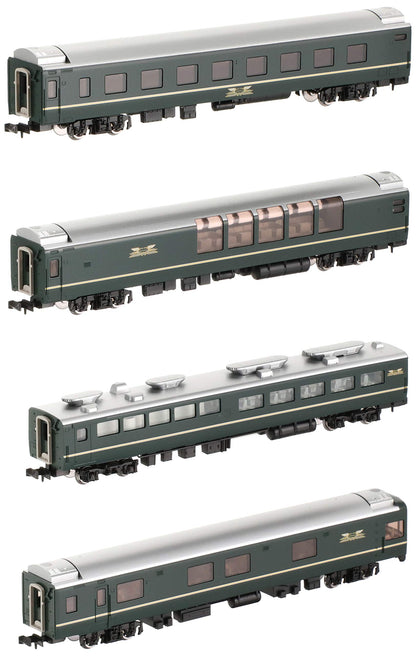 TOMIX 98360 Jr Series 24 Type 25 Sleeping Cars 'Twilight Express' 4 Cars Add-On Set A N Scale- Japan Figure Store - #1 Bring To You The Best Japanese Goods