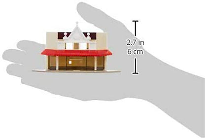 Tomytec Tomix N Gauge Dark Brown and Cream Corner Store Set 4215 Railway Model- Japan Figure Store - #1 Bring To You The Best Japanese Goods