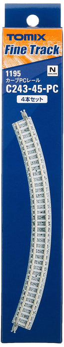 Tomytec Tomix N Gauge 4-Set Curved Pc Rail C243-45-Pc F 1195 Model Railway Supplies- Japan Figure Store - #1 Bring To You The Best Japanese Goods