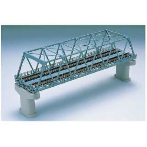Tomytec Tomix 3051 N Gauge Double Track Truss Iron Bridge F Blue with 2 Pc Piers Railway Model Supplies- Japan Figure Store - #1 Bring To You The Best Japanese Goods