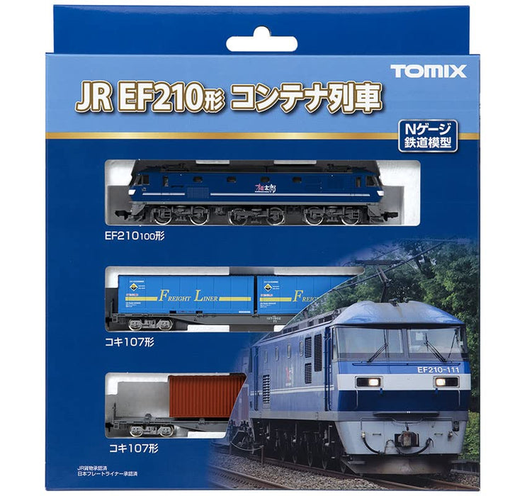 Tomytec Tomix N Gauge 3-Car EF210 Container Train Set 98394 Model Freight Rail- Japan Figure Store - #1 Bring To You The Best Japanese Goods