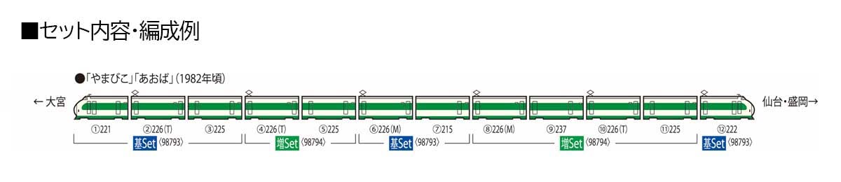 TOMIX - 98794 Jnr Series 200 Tohoku/Joetsu Shinkansen - E Configuration 6 Cars Add-On Set - N Scale- Japan Figure Store - #1 Bring To You The Best Japanese Goods