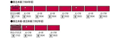 Tomytec Tomix N Gauge JNR Oha50 Type 9534 Model Railway Passenger Car- Japan Figure Store - #1 Bring To You The Best Japanese Goods