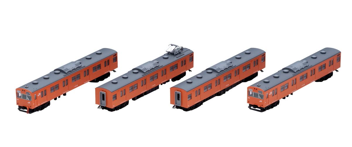 Tomytec Tomix Jr 103 Series N Gauge Railway Model Train West Japan Black Sash/Orange- Japan Figure Store - #1 Bring To You The Best Japanese Goods
