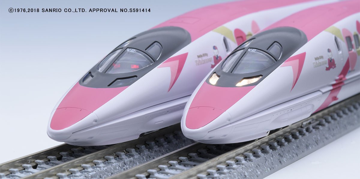 Tomix 98662 N Gauge Jr 500 7000 Series Sanyo Shinkansen Hello Kitty 8 Car Set- Japan Figure Store - #1 Bring To You The Best Japanese Goods