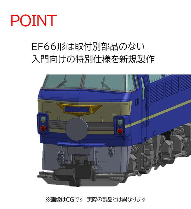 TOMIX - 98388 Jr Type Ef66 Blue Train Set 3 Cars Set - N Scale- Japan Figure Store - #1 Bring To You The Best Japanese Goods