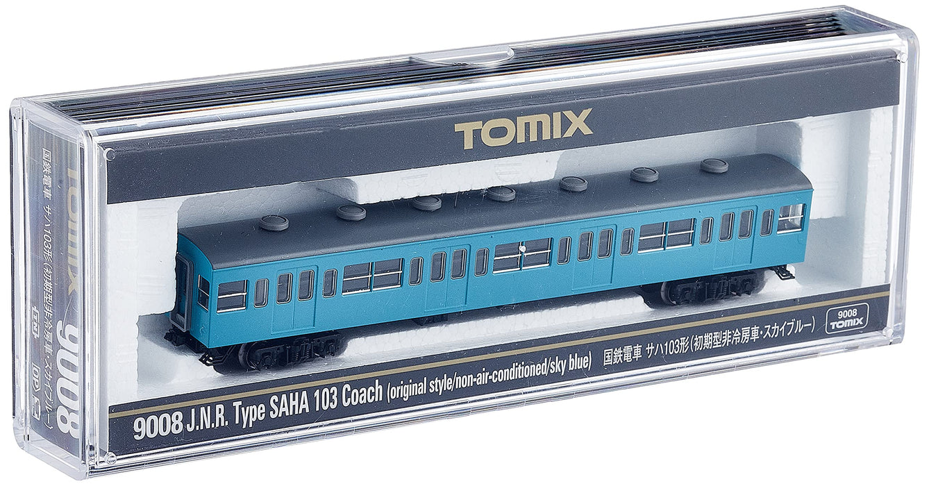 Tomytec Tomix N Gauge Saha 103 Early Model Train Non-Air-Conditioned Sky Blue 9008- Japan Figure Store - #1 Bring To You The Best Japanese Goods