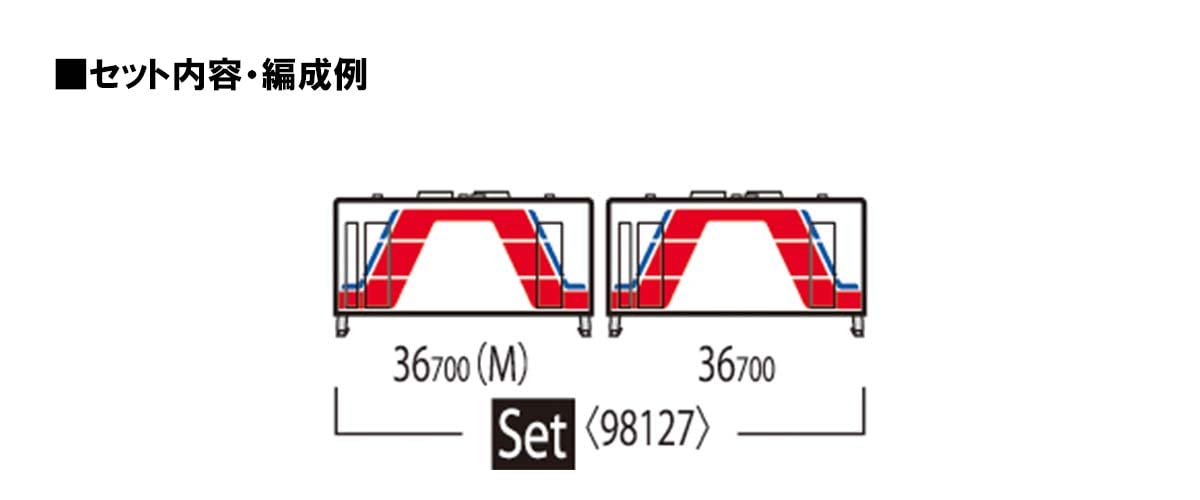 Tomytec Tomix N Gauge Sanriku Railway 36-700 Type Set 98127 Japan Diesel Car Model- Japan Figure Store - #1 Bring To You The Best Japanese Goods