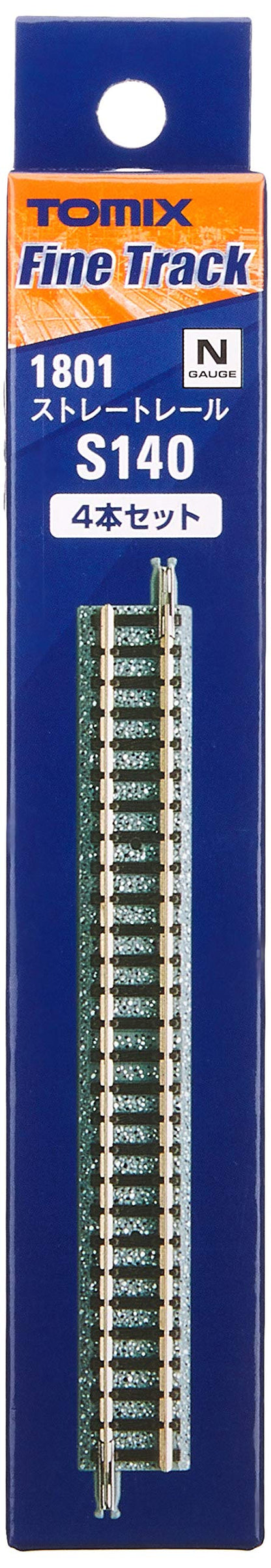 Tomytec Tomix N Gauge Straight Rail S140 F Set of 4 1801 Model Railway Supplies- Japan Figure Store - #1 Bring To You The Best Japanese Goods