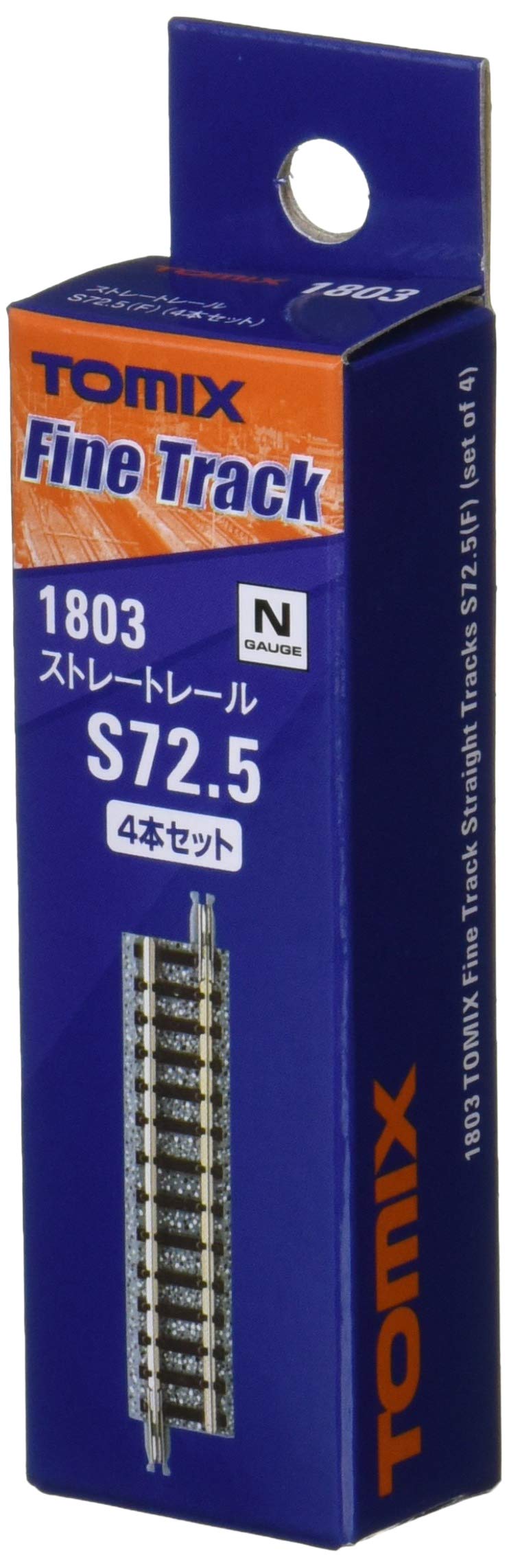 Tomytec Tomix N Gauge Straight Rail S72.5 F Set of 4 1803 Railway Model Supplies- Japan Figure Store - #1 Bring To You The Best Japanese Goods