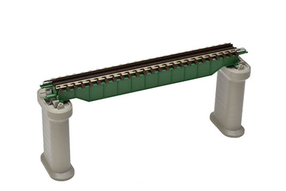 Tomytec Tomix N Gauge Dark Green Upper Girder Bridge S140 with Pc Piers 2-Piece Railway Model 3256- Japan Figure Store - #1 Bring To You The Best Japanese Goods